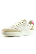 Lubiana White Leather Cream Nubuck Fuchsia