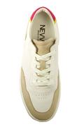 Lubiana White Leather Cream Nubuck Fuchsia