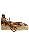 Espadrillas Pail-B Brown Copper Paillettes