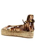 Espadrillas Pail-B Brown Copper Paillettes