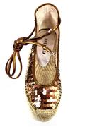 Espadrillas Pail-B Brown Copper Paillettes