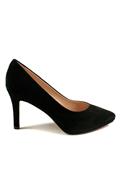 Decollete with Plateau Black Suede