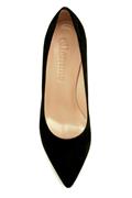 Decollete with Plateau Black Suede