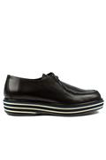 Michigan Multi Blue Flat Black Leather