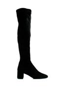 Nebraska Black Stretch Suede