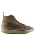 P01 Camoscio Shearling Marrone Laccio Senape