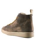 P01 Camoscio Shearling Marrone Laccio Senape