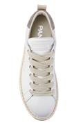 P01 White Leather Grey Suede Fuxia Laces