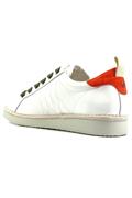 P01 Pelle Camoscio Lacci Verde Arancio Bianco