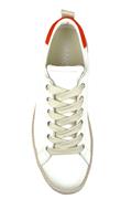 P01 Pelle Camoscio Lacci Verde Arancio Bianco