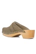 Pescura Clog Beige Suede