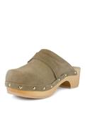 Pescura Clog Beige Suede