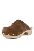 Pescura Clog Cognac Suede