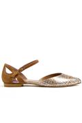 Priscilla Silver Copper Laminate Hazelnut Suede