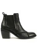 Texan Boot Patchwork Leather Stamped