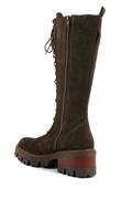 High Boot Maxi Sole Brown Suede Laces