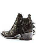 Corus Black Leather Dark Grey Suede