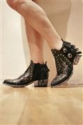Corus Black Leather Dark Grey Suede