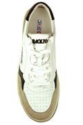 Slam Pelle Bianca Nera Camoscio Beige