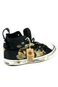 Sneaker Vintage Tela Dipinta Nero Camouflage