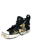 Sneaker Vintage Tela Dipinta Nero Camouflage