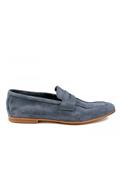 Mocassino Sfoderato Camoscio Bluette