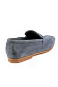 Mocassino Sfoderato Camoscio Bluette