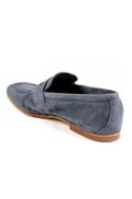 Mocassino Sfoderato Camoscio Bluette