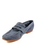 Mocassino Sfoderato Camoscio Bluette