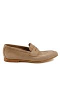 Moccasin Taupe Soft Suede Unlined