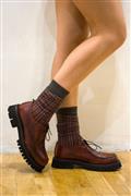 Lace-Up Suavè Ruby Leather