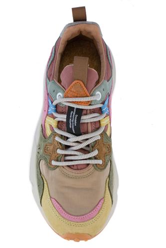 Yamano 3 Nylon Camoscio Crema Taupe Militare Multicolor