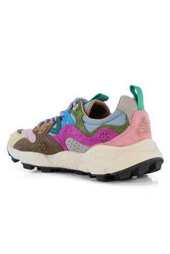Yamano 3 Pink Nylon Light Brown Cream Multicolor Suede