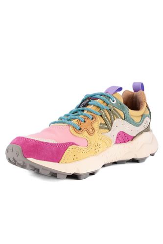 Yamano 3 Nylon Camoscio Fuchsia Rosa Giallo