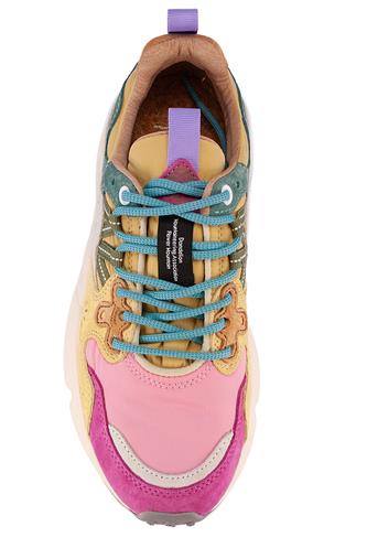 Yamano 3 Nylon Camoscio Fuchsia Rosa Giallo
