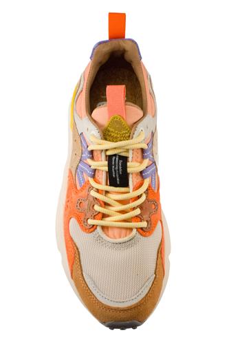 Yamano 3 Mesh Bianco Camoscio Salmone Beige