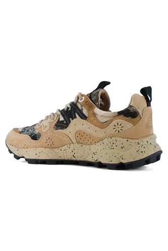 Yamano 3 Camoscio Tessuto Fango Marrone Chiaro Nero