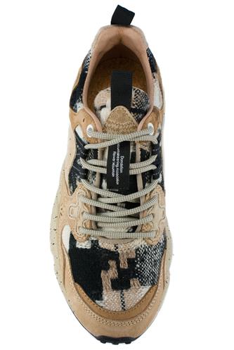 Yamano 3 Camoscio Tessuto Fango Marrone Chiaro Nero