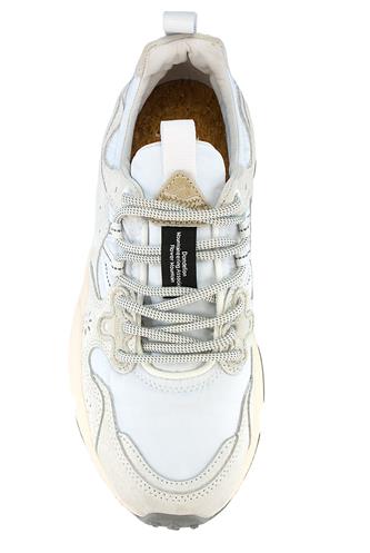 Yamano 3 Camoscio Beige Nylon Bianco