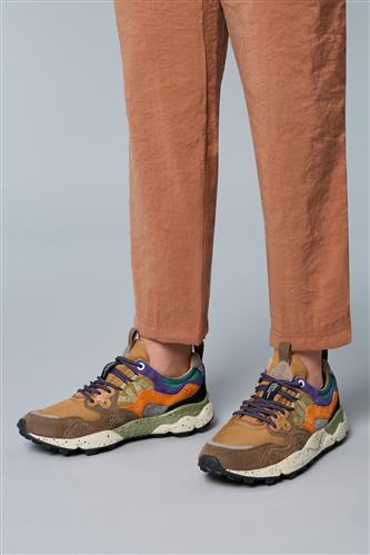 Yamano 3 Nylon Taupe Camoscio Beige Zucca Multicolor