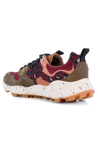 Yamano 3 Nylon Bordeaux Camoscio Marrone Crema