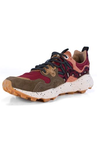 Yamano 3 Nylon Bordeaux Camoscio Marrone Crema