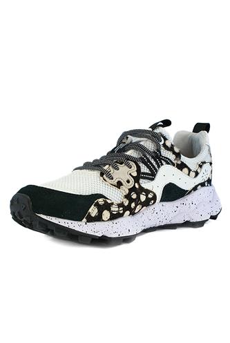 Yamano 3 Rete Bianca Camoscio Nero Cavallino Antracite