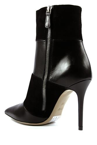 High Heels Ankle Boot Black Suede Leather