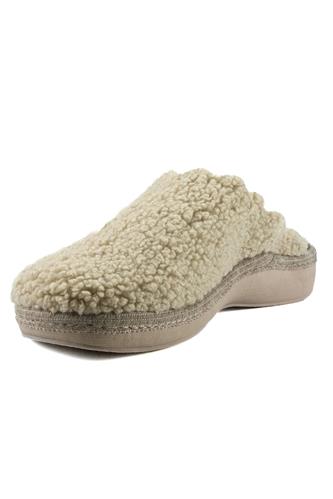 Slipper Beige Wool