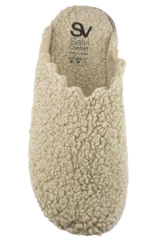 Slipper Beige Wool