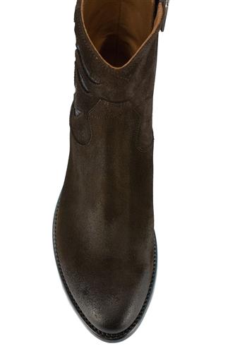 National Ebony Brown Aged Suede