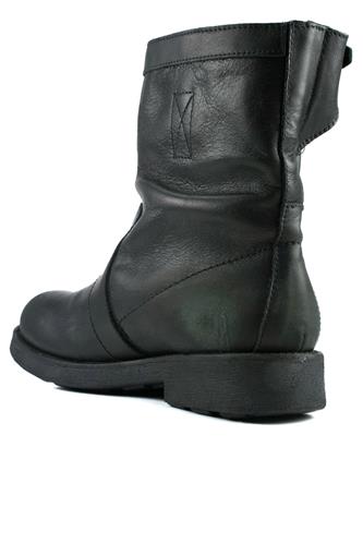 Biker Medio Pelle Used Nera