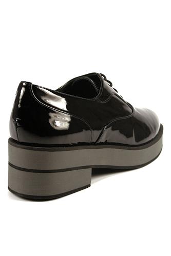 Palomitas Black Patent Leather Grey Gum Outsole