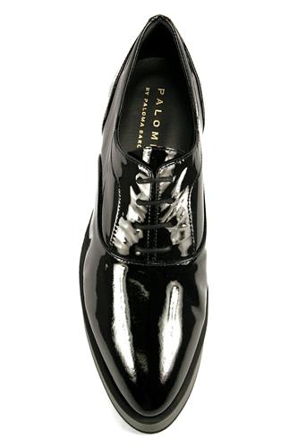 Palomitas Black Patent Leather Grey Gum Outsole